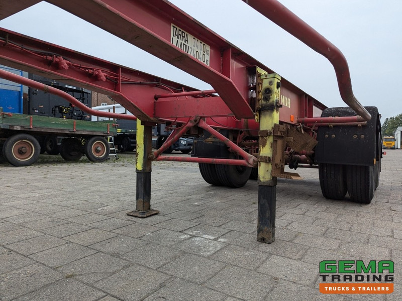 Semireboque transportador de contêineres/ Caixa móvel Krone SZC 20FT 2-Assen ROR - STEEL Suspension - DOUBLE tires - DrumBrakes (O1916): foto 10