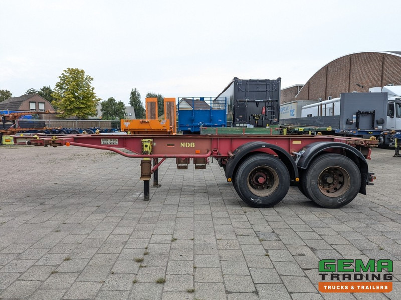 Semireboque transportador de contêineres/ Caixa móvel Krone SZC 20FT 2-Assen ROR - STEEL Suspension - DOUBLE tires - DrumBrakes (O1916): foto 8