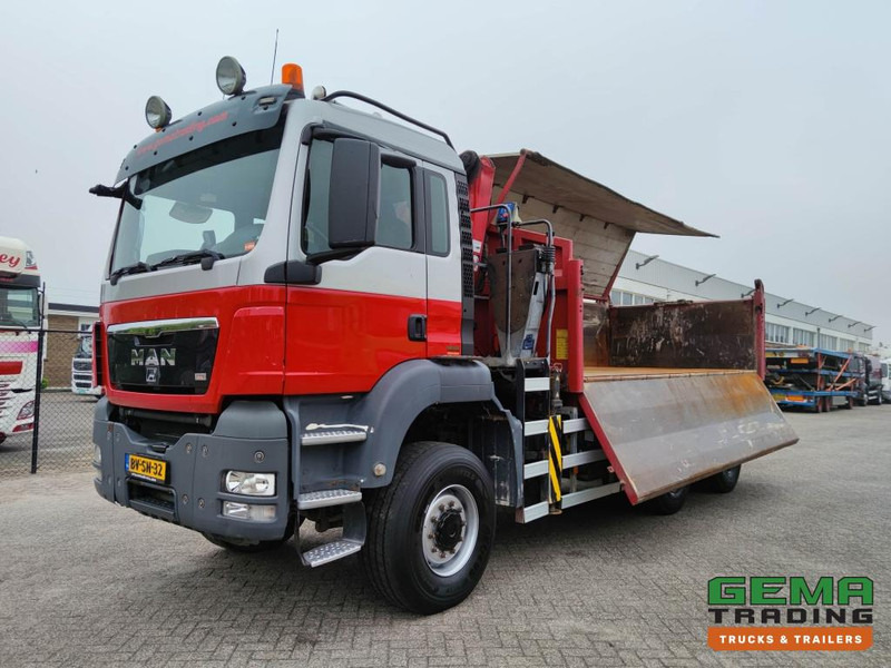 MAN TGS 26.400 6x6 4 Daycab Euro4 - HMF1643Z2 - Hyva 2-Zijdige Kipper 5.4m. - REBUILT ENGINE - TOP! (V584) - Caminhão basculante, Caminhão grua: foto 2 MAN TGS 26.400 6x6 4 Daycab Euro4 - HMF1643Z2 - Hyva 2-Zijdige Kipper 5.4m. - REBUILT ENGINE - TOP! (V584) - Caminhão basculante, Caminhão grua: foto 2