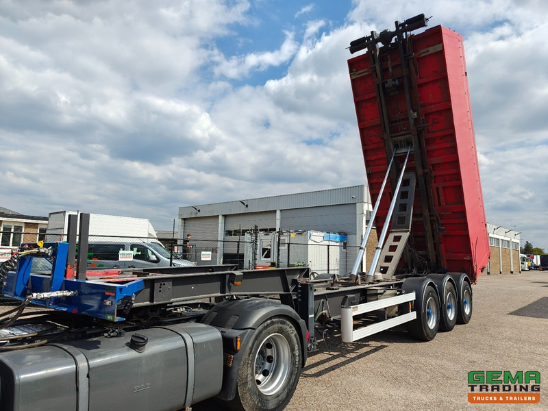 Renders 12.27NA 3-Assen BPW - SteilLader - Kabelsysteem 30T - Kipper - AluContainer 33m³ - Draadloze Afstandsbediening - Semireboque transportador de contêineres/ Caixa móvel: foto 1 Renders 12.27NA 3-Assen BPW - SteilLader - Kabelsysteem 30T - Kipper - AluContainer 33m³ - Draadloze Afstandsbediening - Semireboque transportador de contêineres/ Caixa móvel: foto 1