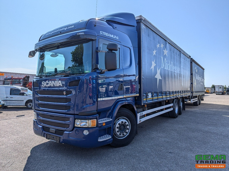 Scania G410 6x2/4 Streamline Euro6 - Retarder + Van Hool 2-Assige Aanhanger - SchuifzeilenCombi - SmartTachoV2 - Caminhão furgão: foto 1 Scania G410 6x2/4 Streamline Euro6 - Retarder + Van Hool 2-Assige Aanhanger - SchuifzeilenCombi - SmartTachoV2 - Caminhão furgão: foto 1