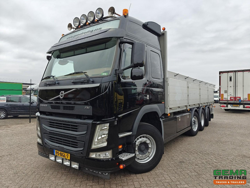Volvo FM500 8x2/6 Globetrotter Euro6B - Open Laadbak 7.3M - HH Vloer - Alu Zijborden - Stuur/LiftAssen - Camião de caixa aberta/ Plataforma: foto 1 Volvo FM500 8x2/6 Globetrotter Euro6B - Open Laadbak 7.3M - HH Vloer - Alu Zijborden - Stuur/LiftAssen - Camião de caixa aberta/ Plataforma: foto 1