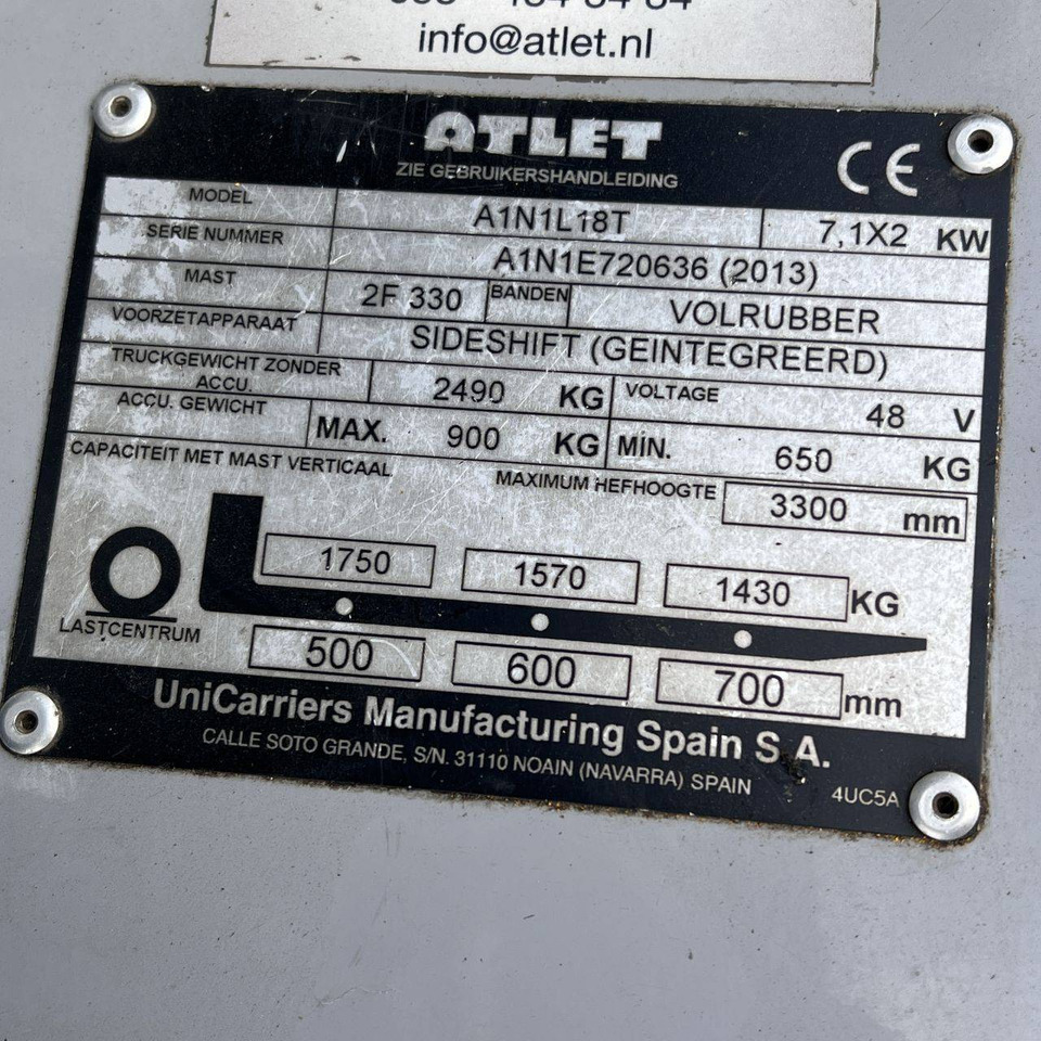 Empilhadeira elétrica Atlet ET18 (A1N1): foto 16