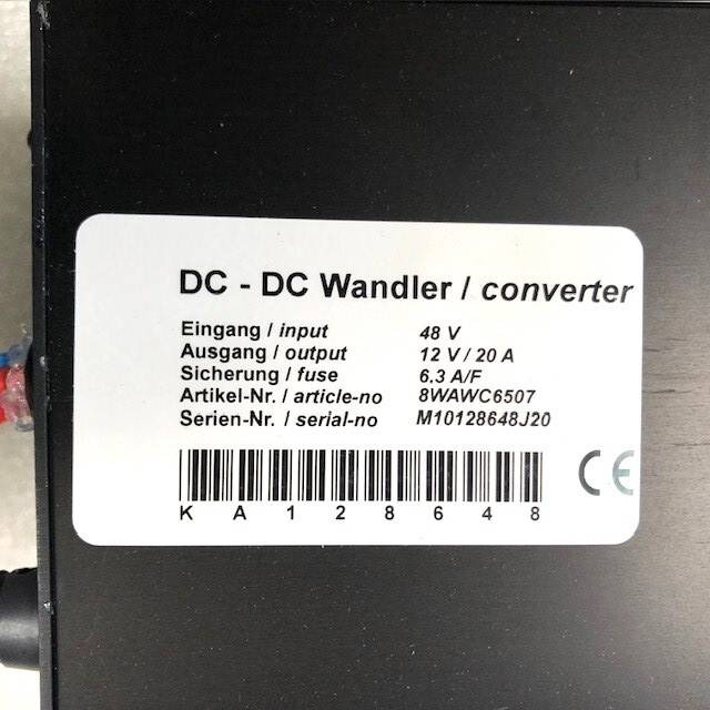 DC-DC Converter 48V - Sistema elétrico de Equipamento de movimentação: foto 5 DC-DC Converter 48V - Sistema elétrico de Equipamento de movimentação: foto 5