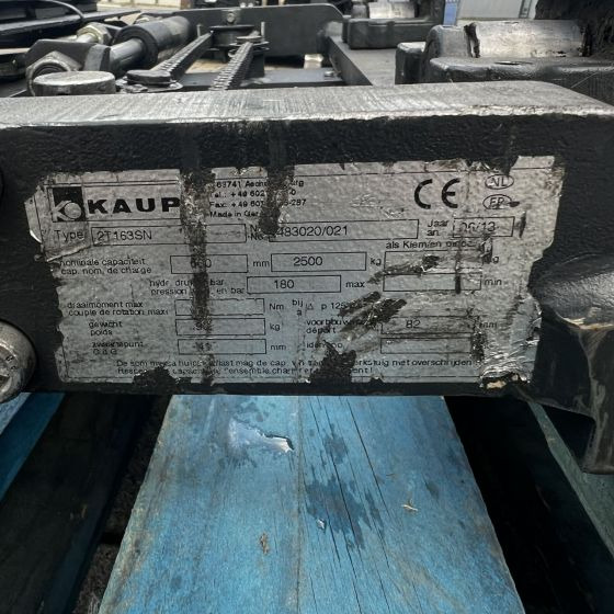 Equipamento de Equipamento de movimentação Kaup 2T163SN forkpositioner with sideshift: foto 7