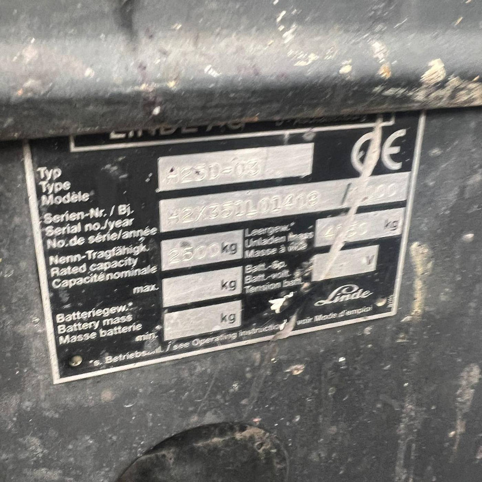 Linde H25D (351-03) - Empilhadeira a diesel: foto 5 Linde H25D (351-03) - Empilhadeira a diesel: foto 5