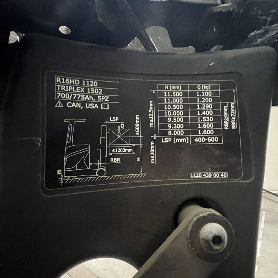 Empilhador retráctil Linde R16HD (1120): foto 9