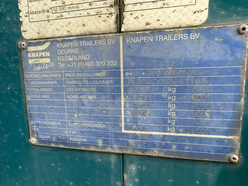 Knapen Trailers K100 92m3 Cargo Floor 10MM BPW - Semireboque piso móvel: foto 5 Knapen Trailers K100 92m3 Cargo Floor 10MM BPW - Semireboque piso móvel: foto 5