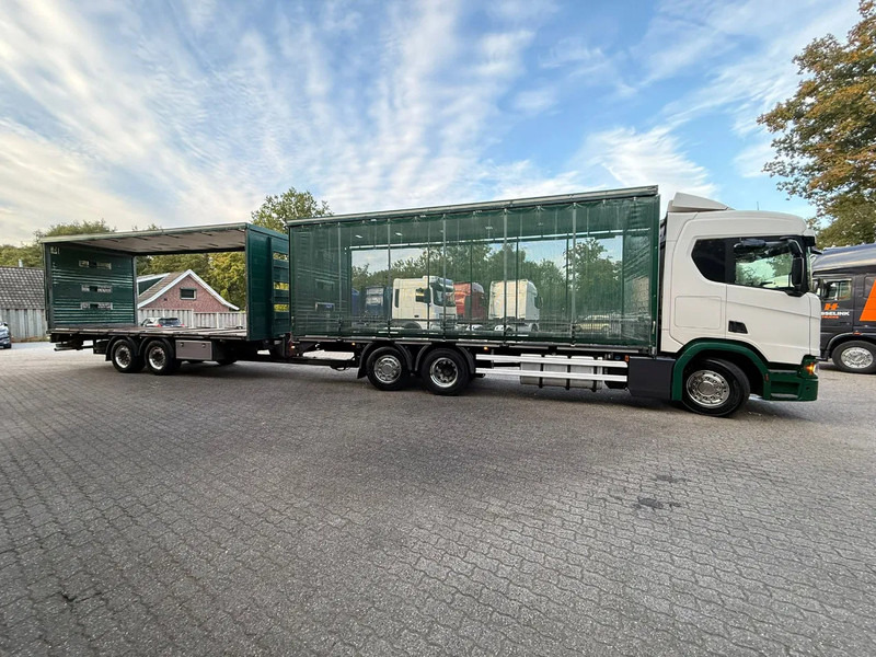 Caminhão com lona Scania R500 NGS 6X2 Retarder Stuuras 551.670KM! Schuifzeilen Combi Hefdak: foto 15