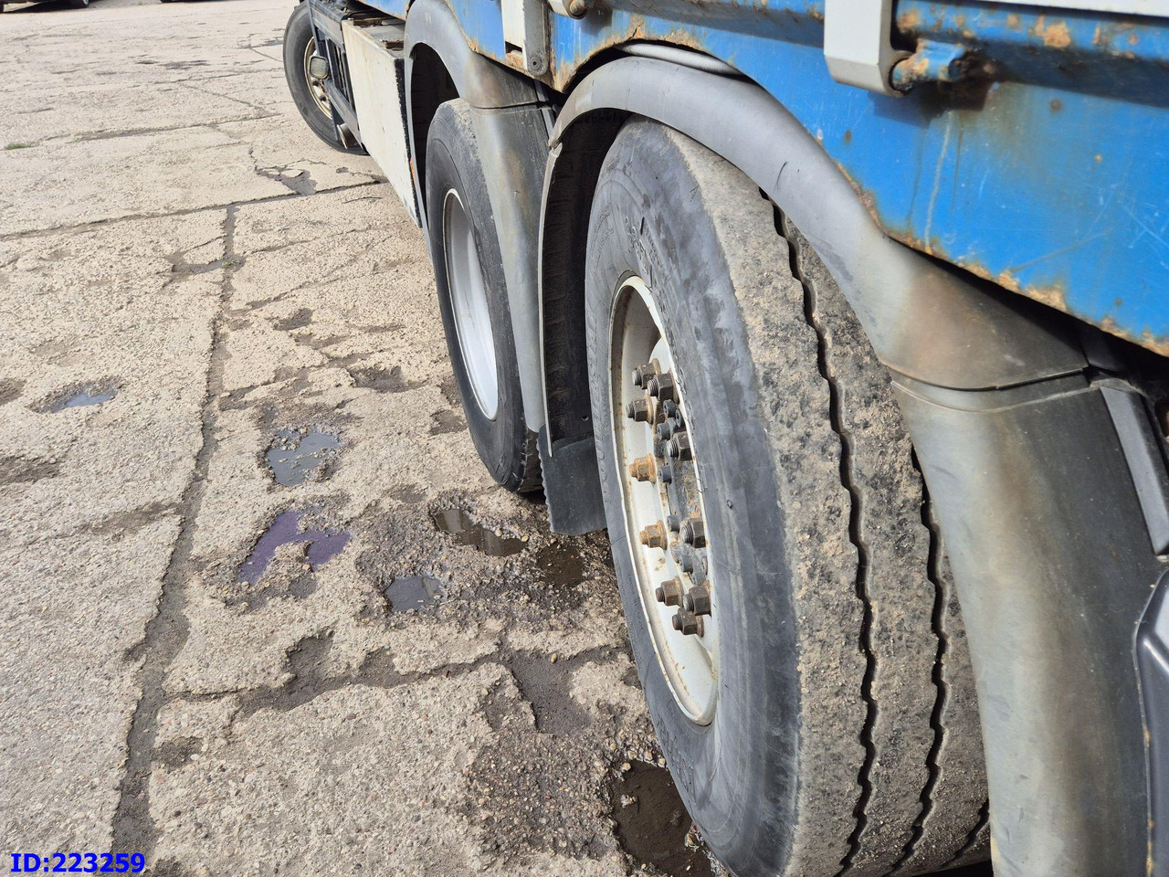 Camião de caixa aberta/ Plataforma SCANIA P450 6x2 Steering axle Euro6 + PM 13.5SP: foto 14