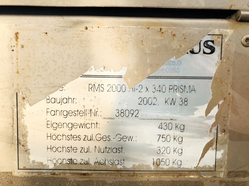 Diverses Bucharts RMS2000 (3029) - Equipamento de construção, Reboque: foto 3 Diverses Bucharts RMS2000 (3029) - Equipamento de construção, Reboque: foto 3