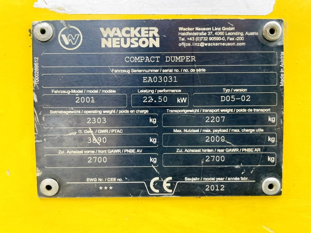 Neuson 2001 Selbstlader (4058) - Tombador: foto 4 Neuson 2001 Selbstlader (4058) - Tombador: foto 4