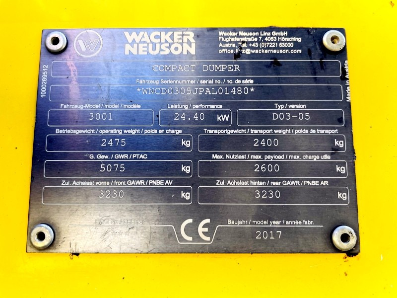 Neuson 3001 (3861) - Tombador: foto 3 Neuson 3001 (3861) - Tombador: foto 3