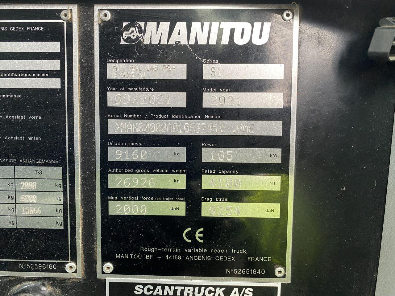 Empilhador telescópico Manitou MLT841-145PS+ ELITE ST5: foto 12