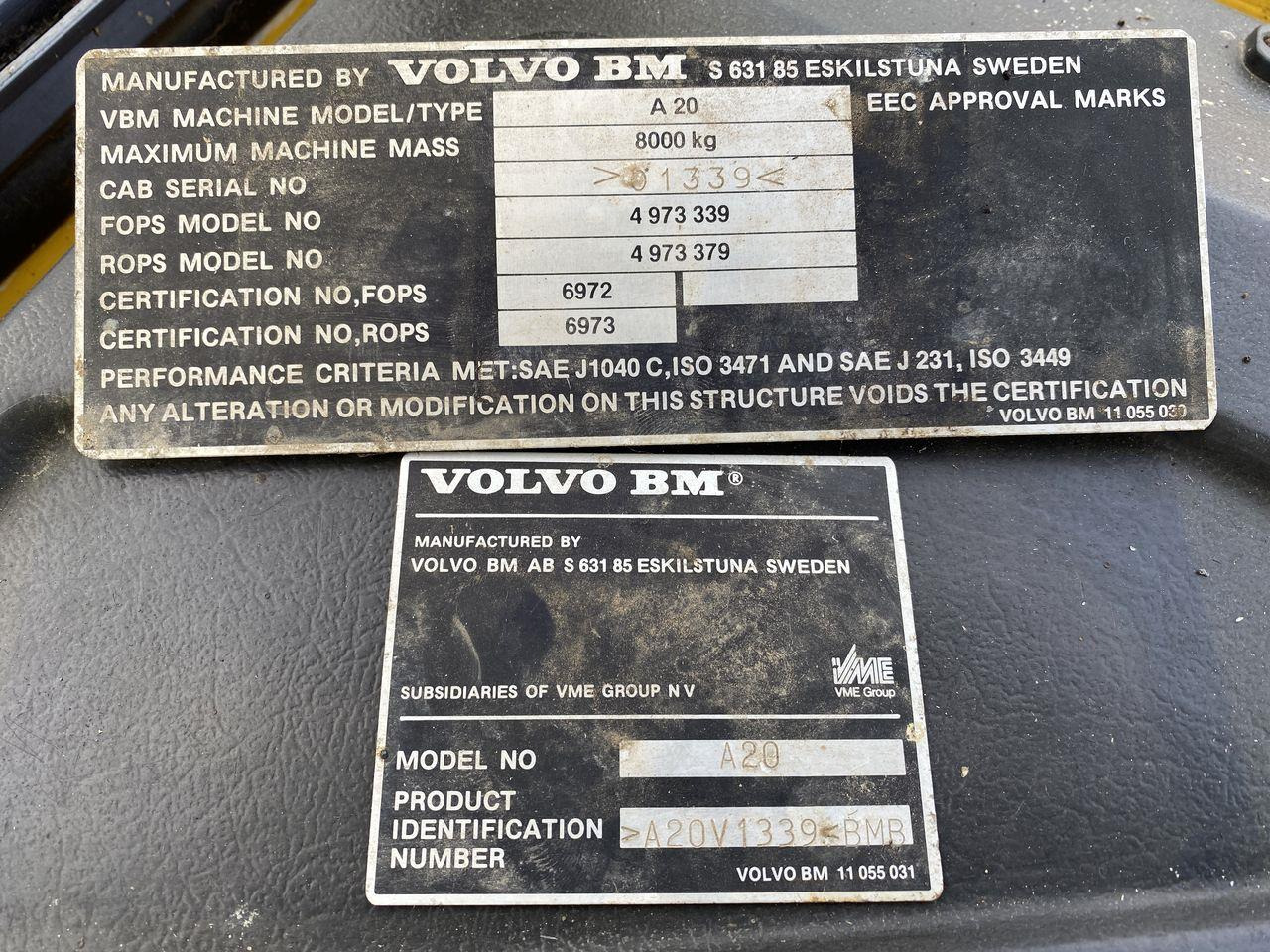 Caminhão articulado Volvo A20: foto 9