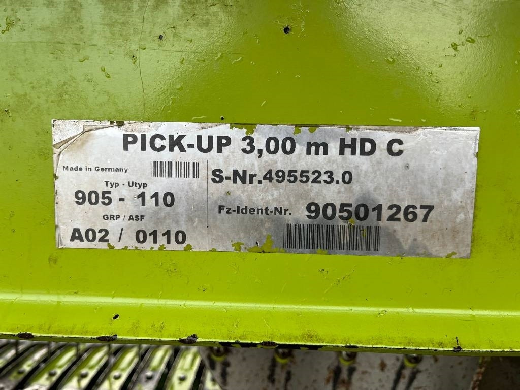 Acessórios para Colhedora de forragem Claas PU 300 HD: foto 8