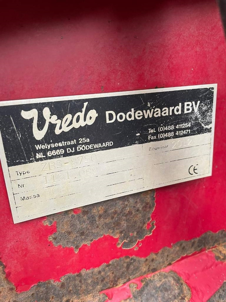 Vredo ZB3-8750 bemester  - Espalhador de estrume: foto 5 Vredo ZB3-8750 bemester  - Espalhador de estrume: foto 5