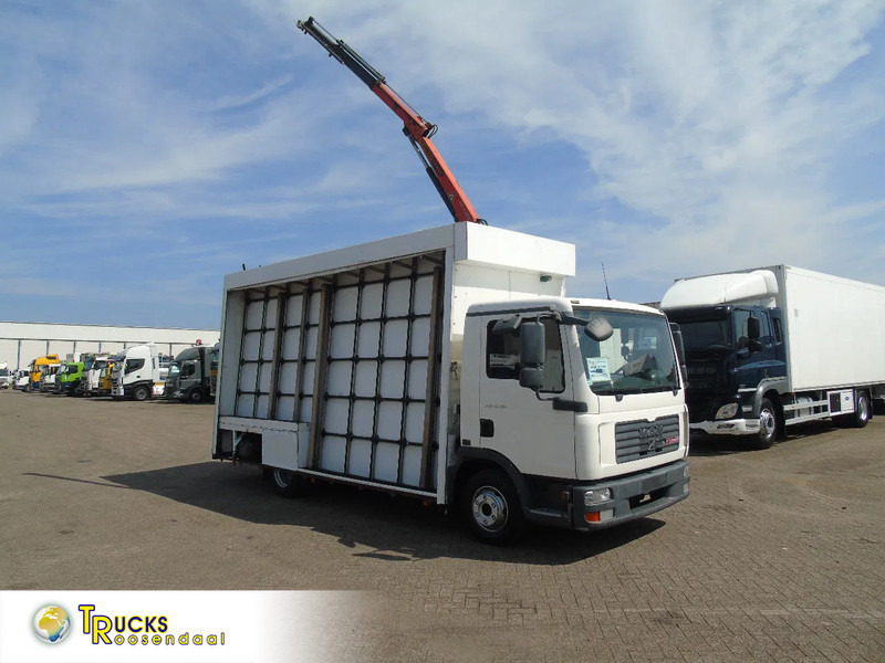 MAN TGL 8.180 + PALFINGER + GLASS TRUCK + MANUAL - Caminhão, Caminhão grua: foto 1 MAN TGL 8.180 + PALFINGER + GLASS TRUCK + MANUAL - Caminhão, Caminhão grua: foto 1