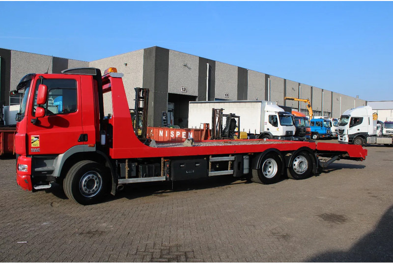 DAF CF 85.410 + EURO 5 + EXTENDABLE PLATFORM HYDROLIC + 6X2 + 3X IN STOCK / WINCH - Caminhão transporte de veículos: foto 2 DAF CF 85.410 + EURO 5 + EXTENDABLE PLATFORM HYDROLIC + 6X2 + 3X IN STOCK / WINCH - Caminhão transporte de veículos: foto 2