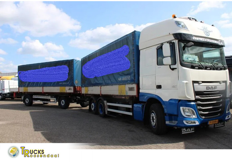 DAF XF 106.460 + Euro 6 + 6X2 + retarder + price is for complete incl combi - Caminhão com lona: foto 1 DAF XF 106.460 + Euro 6 + 6X2 + retarder + price is for complete incl combi - Caminhão com lona: foto 1