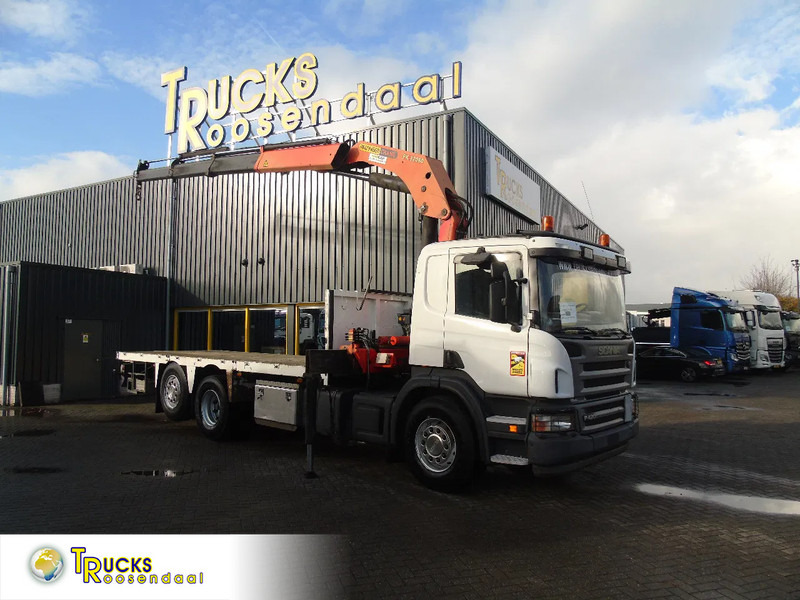 Scania P 420 + PALFINGER 32080 + STEERING + 6X2 - Caminhão grua: foto 1 Scania P 420 + PALFINGER 32080 + STEERING + 6X2 - Caminhão grua: foto 1
