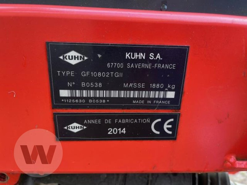 Kuhn GF 10802 - Ancinho enleirador: foto 3 Kuhn GF 10802 - Ancinho enleirador: foto 3