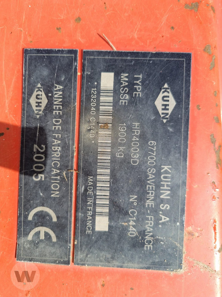 Kuhn HR 4003 - Grade rotativa: foto 3 Kuhn HR 4003 - Grade rotativa: foto 3