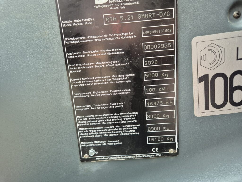 Empilhador telescópico MAGNI RTH 5.21 Smart D/C: foto 18