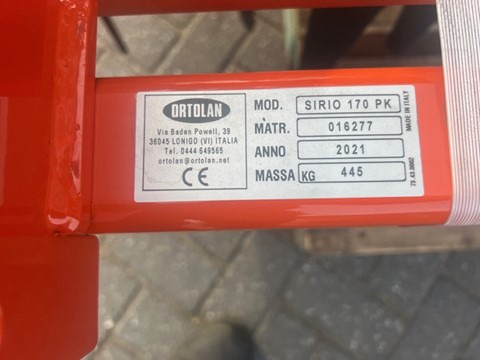 ORTOLAN SIRIO 170 harrow - Maquina para lavrar a terra: foto 2 ORTOLAN SIRIO 170 harrow - Maquina para lavrar a terra: foto 2