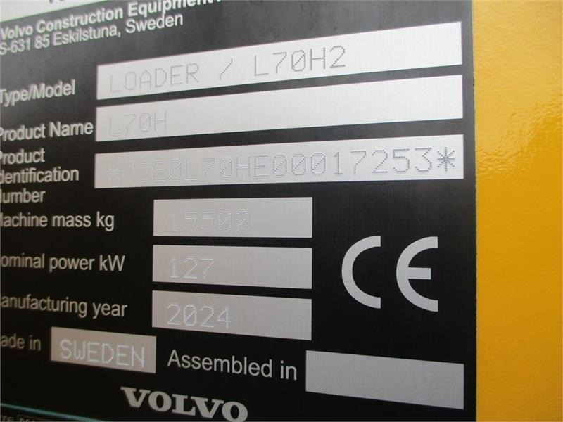 Volvo L 70 H H2 BEMÆRK MED GARANTI FRA VOLVO FREM TIL DE - Carregadeira de rodas: foto 2 Volvo L 70 H H2 BEMÆRK MED GARANTI FRA VOLVO FREM TIL DE - Carregadeira de rodas: foto 2