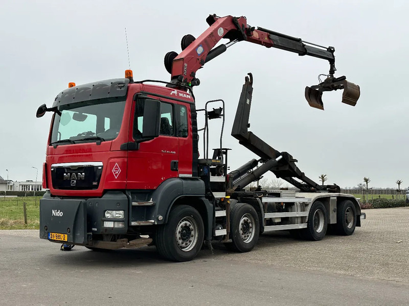 MAN TGS 41.400 8X4 WIDESPREAD!!HMF 22TM KRAAN/HAAK!!TOP!! - Caminhão polibenne, Caminhão grua: foto 5 MAN TGS 41.400 8X4 WIDESPREAD!!HMF 22TM KRAAN/HAAK!!TOP!! - Caminhão polibenne, Caminhão grua: foto 5