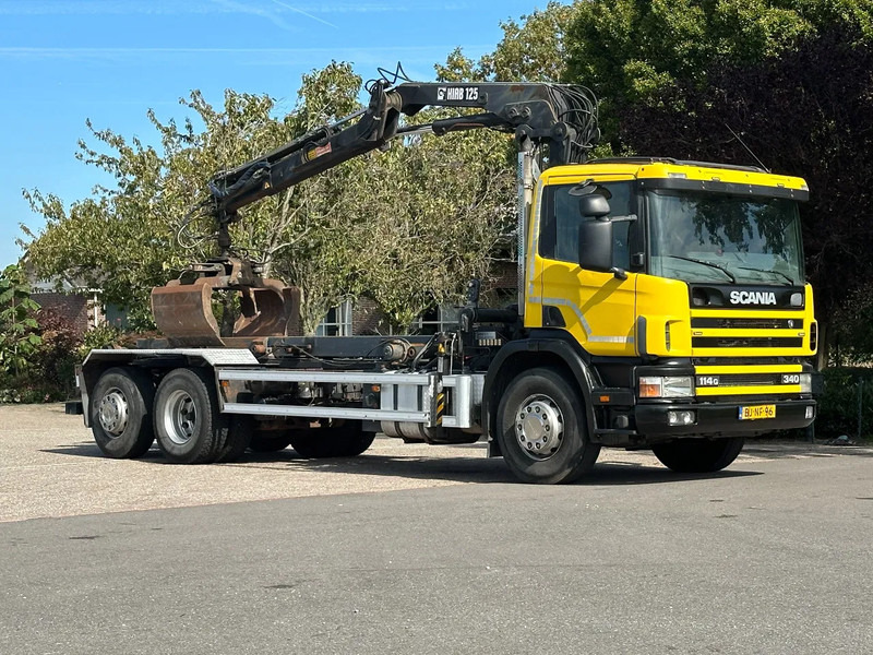 Scania R114-340 6x2 !!KRAAN/CONTAINER/KABEL!!MANUELL!! - Caminhão com sistema de cabo, Caminhão grua: foto 4 Scania R114-340 6x2 !!KRAAN/CONTAINER/KABEL!!MANUELL!! - Caminhão com sistema de cabo, Caminhão grua: foto 4