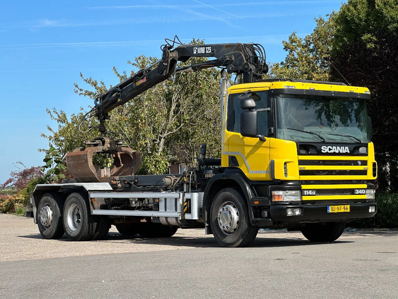 Scania R114-340 6x2 !!KRAAN/CONTAINER/KABEL!!MANUELL!! - Caminhão com sistema de cabo, Caminhão grua: foto 2 Scania R114-340 6x2 !!KRAAN/CONTAINER/KABEL!!MANUELL!! - Caminhão com sistema de cabo, Caminhão grua: foto 2