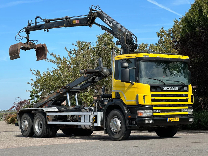 Scania R114-340 6x2 !!KRAAN/CONTAINER/KABEL!!MANUELL!! - Caminhão com sistema de cabo, Caminhão grua: foto 1 Scania R114-340 6x2 !!KRAAN/CONTAINER/KABEL!!MANUELL!! - Caminhão com sistema de cabo, Caminhão grua: foto 1