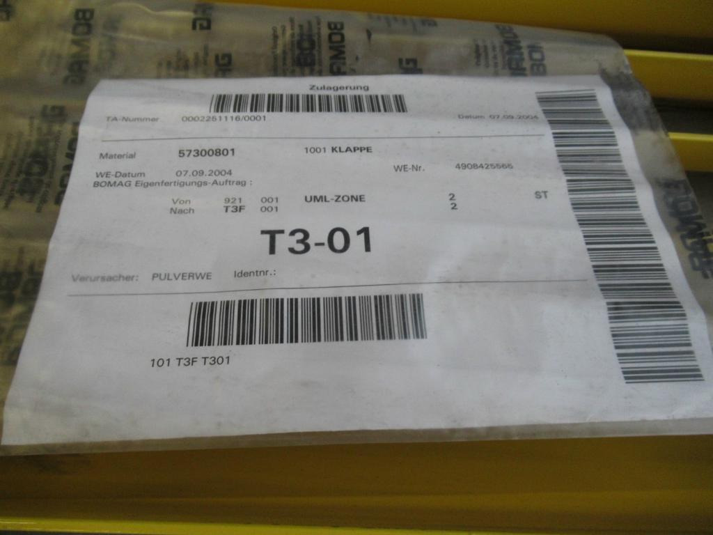 Bomag 57300801 - - Porta e peças de Máquina de construção: foto 3 Bomag 57300801 - - Porta e peças de Máquina de construção: foto 3