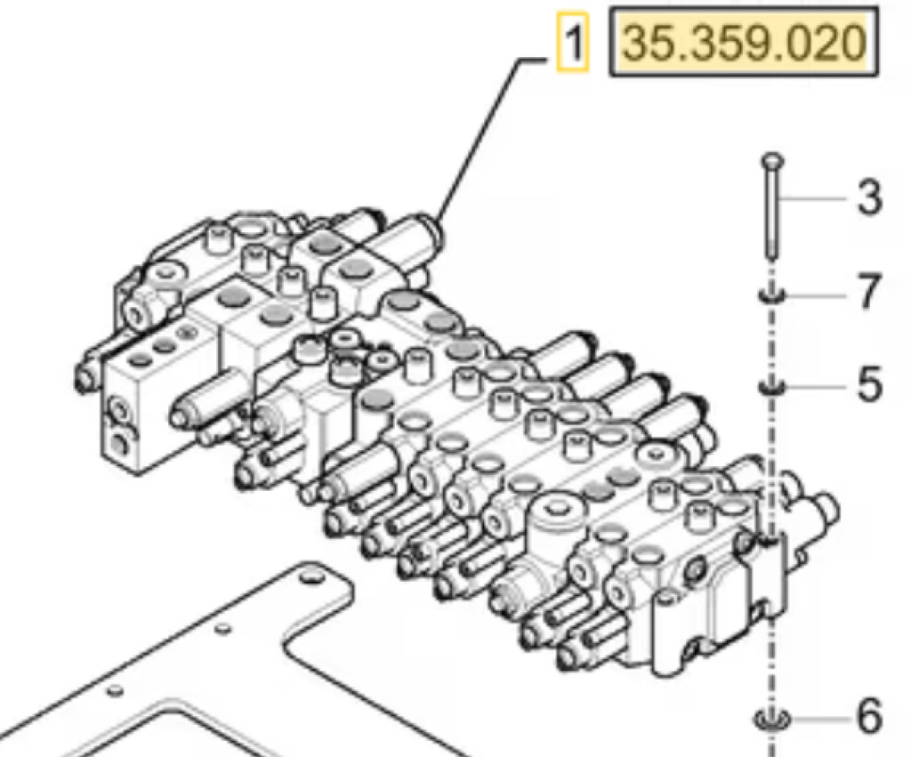 Case 31M9-10112 - Válvula hidráulica de Máquina de construção: foto 1 Case 31M9-10112 - Válvula hidráulica de Máquina de construção: foto 1