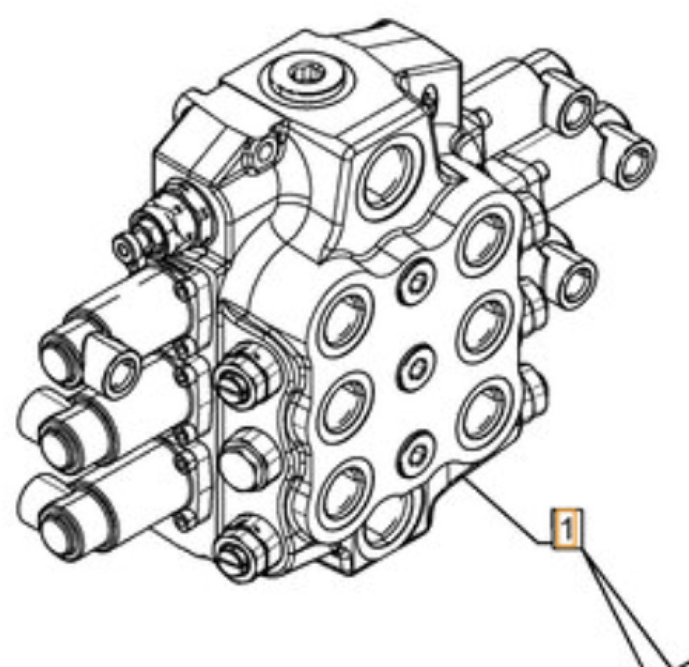 Case 47642502 - Válvula hidráulica de Máquina de construção: foto 1 Case 47642502 - Válvula hidráulica de Máquina de construção: foto 1