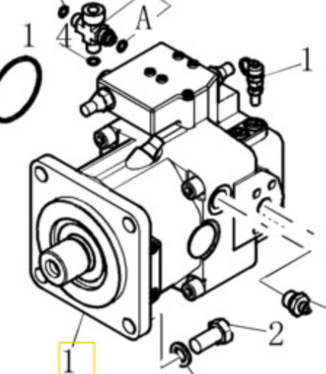 Case 72108893 - Bomba hidráulica de Máquina de construção: foto 1 Case 72108893 - Bomba hidráulica de Máquina de construção: foto 1