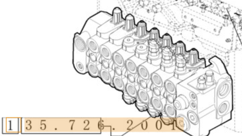 Case 84222517 - 47377730 - Válvula hidráulica de Máquina de construção: foto 1 Case 84222517 - 47377730 - Válvula hidráulica de Máquina de construção: foto 1