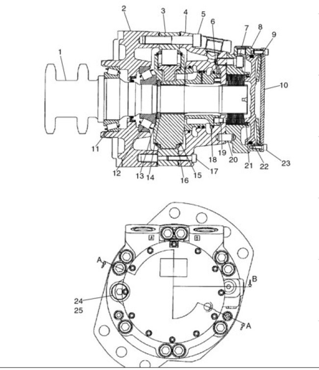 Case 87035343R - Motor hidráulico de Máquina agrícola: foto 1 Case 87035343R - Motor hidráulico de Máquina agrícola: foto 1