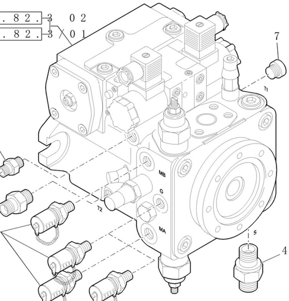 Case 87667156 - Bomba hidráulica de Máquina de construção: foto 3 Case 87667156 - Bomba hidráulica de Máquina de construção: foto 3