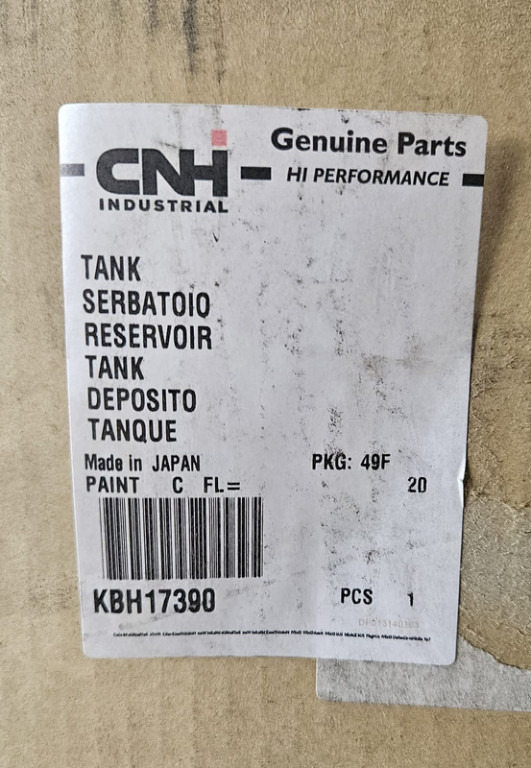 Case KBH17390 - Tanque de combustível de Máquina de construção: foto 2 Case KBH17390 - Tanque de combustível de Máquina de construção: foto 2