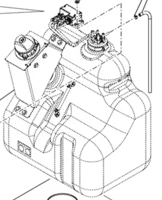 Case KNH14033 - Tanque de combustível de Máquina de construção: foto 1 Case KNH14033 - Tanque de combustível de Máquina de construção: foto 1