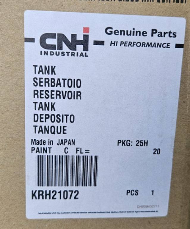 Case KRH21072 - Tanque de combustível de Máquina de construção: foto 5 Case KRH21072 - Tanque de combustível de Máquina de construção: foto 5