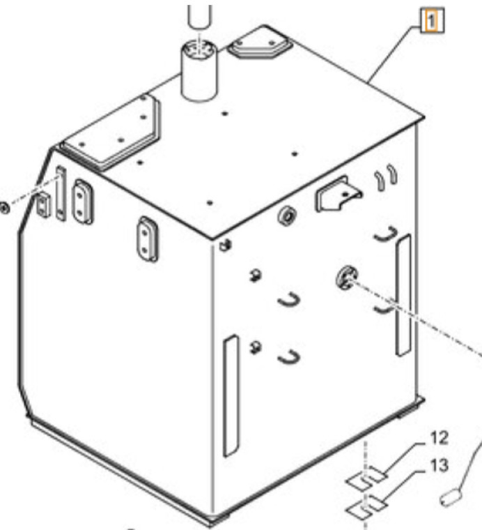 Case KSH14390 - KSH14391 - Tanque de combustível de Máquina de construção: foto 1 Case KSH14390 - KSH14391 - Tanque de combustível de Máquina de construção: foto 1