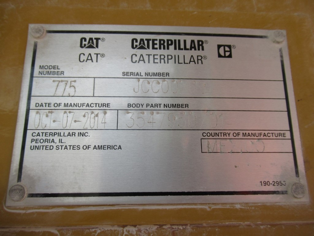 Carroçaria para caminhões basculantes Caterpillar 775G -: foto 6
