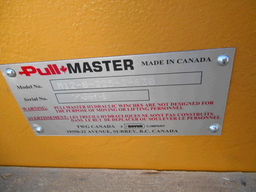 Pullmaster M12-8-225-2-630 - 2945778 - Molinete de Máquina de construção: foto 3 Pullmaster M12-8-225-2-630 - 2945778 - Molinete de Máquina de construção: foto 3