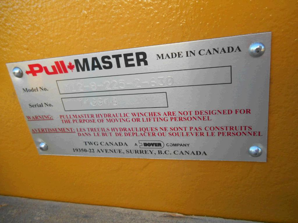 Pullmaster M12-8-225-2-630 - 2945778 - Molinete de Máquina de construção: foto 4 Pullmaster M12-8-225-2-630 - 2945778 - Molinete de Máquina de construção: foto 4