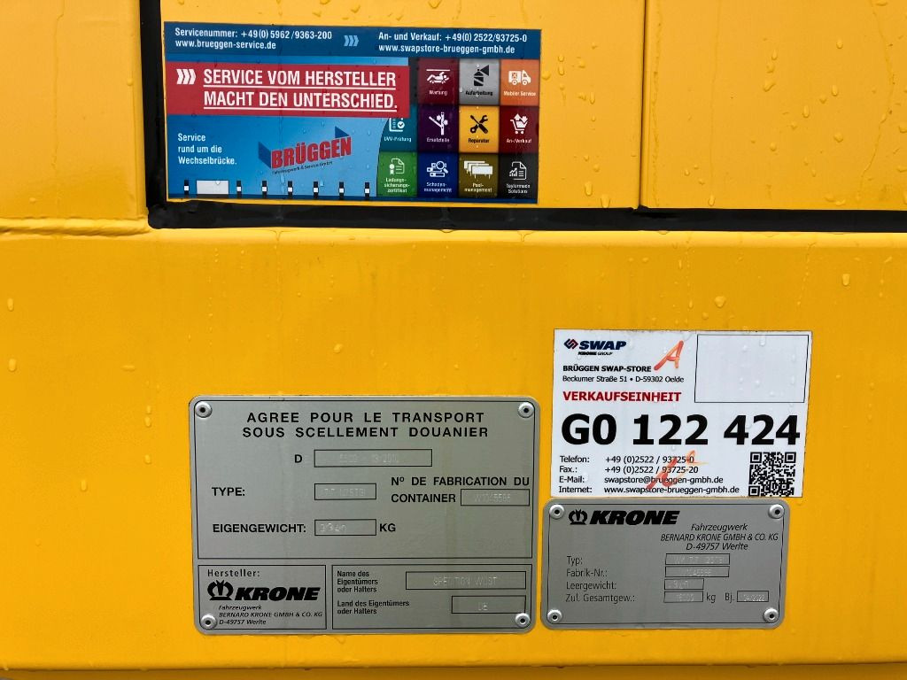Carroçaria para furgões Krone Wechselbrücke Koffer: foto 7
