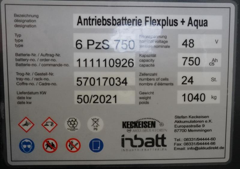 KECKEISEN 48 Volt 6 PzS 750 Ah - Bateria automotiva: foto 5 KECKEISEN 48 Volt 6 PzS 750 Ah - Bateria automotiva: foto 5